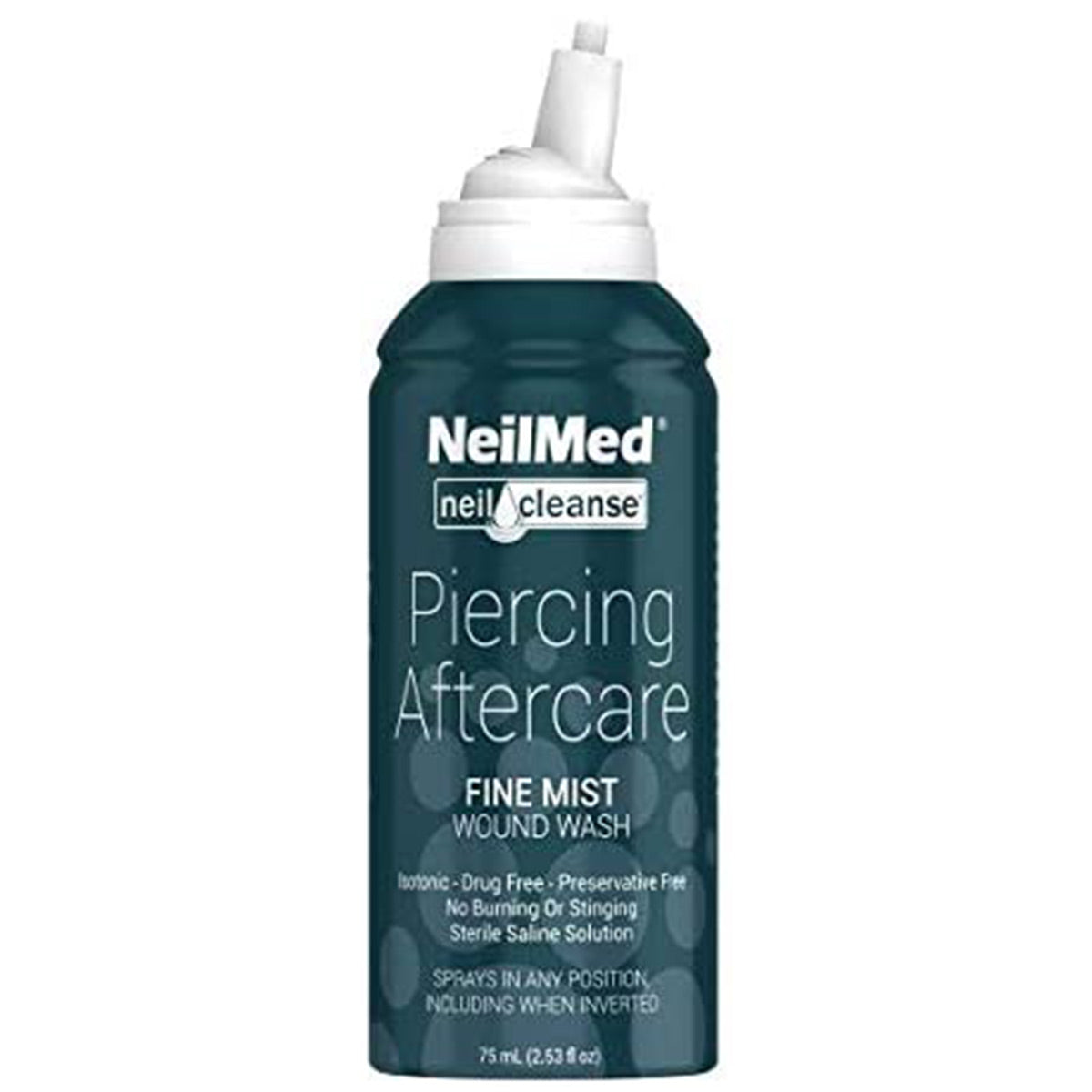 Neilmed Piercing Aftercare Fine Mist Travel Size - 75mL